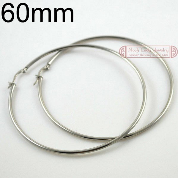 Gokadima Women Earrings, 20mm-70mm EARING HOOP,small or large basketball wives Stainless Steel Hoop Earrings, Party Jewelry