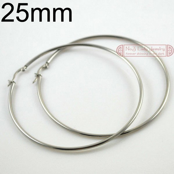 Gokadima Women Earrings, 20mm-70mm EARING HOOP,small or large basketball wives Stainless Steel Hoop Earrings, Party Jewelry