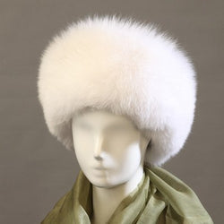 MPPM HOT Real Fox Fur Hat  White Fox Cap Whole Skin made Russian women winter warm cap High Quality best gift for lover, mother