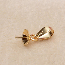 1pcs Yellow simple shape G18k gold Pendant Jewelry Accessories high quality pendant charm