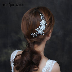 TOPQUEEN HP77 Wedding Tiara Bridal Combs Rhinestone Wedding Hair Accessories Wedding Headwear Bridal Headdress Wedding Hair Comb