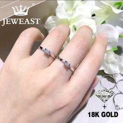 Natural Diamond 18K Gold Pure Gold Ring Beautiful Gemstone Ring Good Upscale Trendy Classic Party Fine Jewelry Hot Sell New 2018