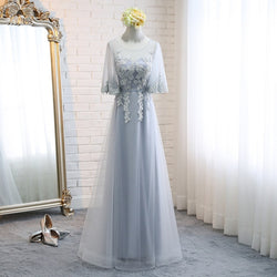 Long Tulle Lace Dress Elegant Bridesmaid Dresses 2019 Long Formal Wedding Party Prom Dresses robe de soiree vestido de noiva