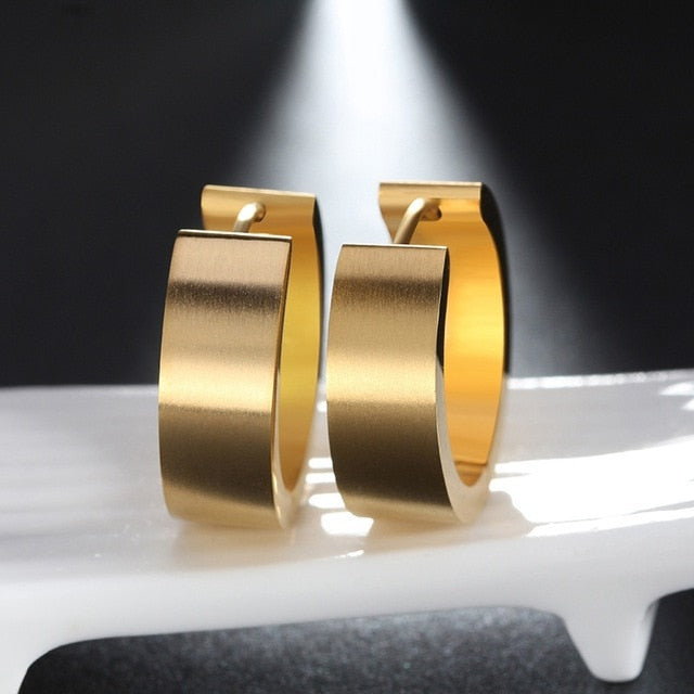 2019 Rinntin Female Stainless Steel Earrings with Gold-color Pendientes Brincos Earring For Women Fashion Jewelry DGTE11