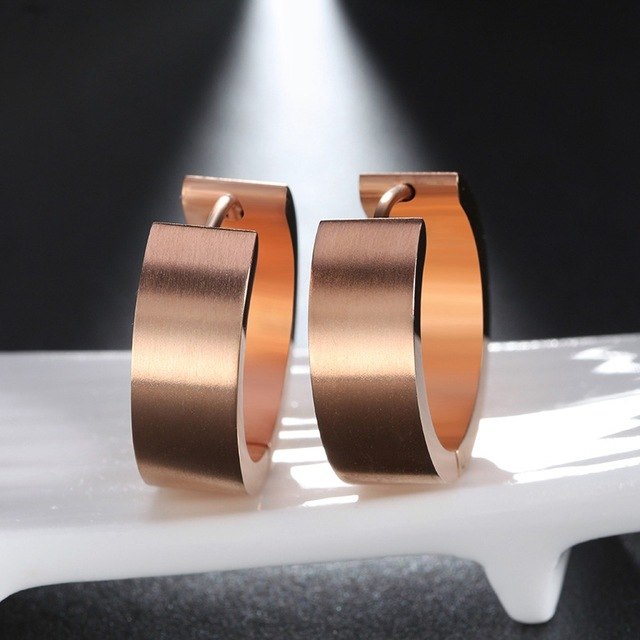 2019 Rinntin Female Stainless Steel Earrings with Gold-color Pendientes Brincos Earring For Women Fashion Jewelry DGTE11