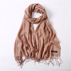 2019 women scarf fashion summer thin solid shawls and wraps lady pashmina bandana female hijab winter long foulard head scarves