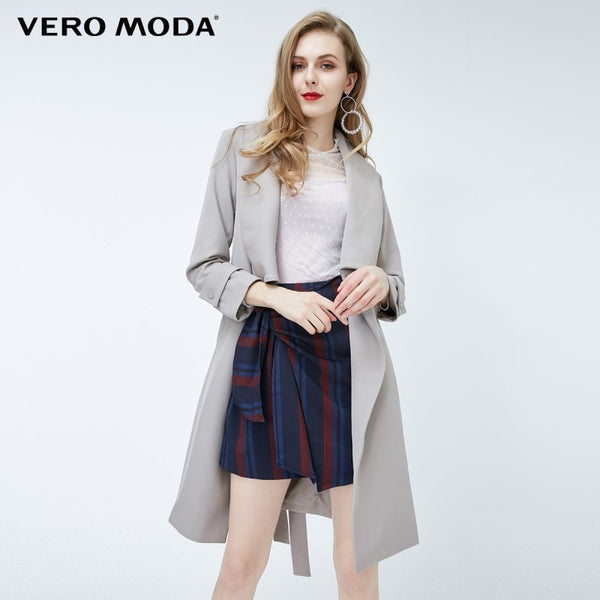 Vero Moda new style simple and elegant design long trench coat |318121525