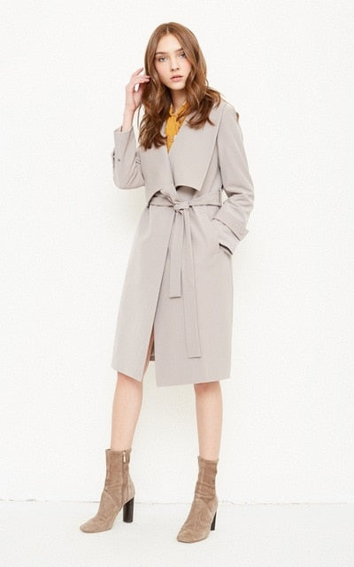 Vero Moda new style simple and elegant design long trench coat |318121525