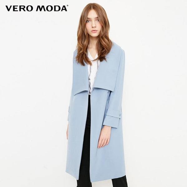 Vero Moda new style simple and elegant design long trench coat |318121525