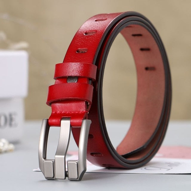 Hot Sale casual designer belts for women leather luxury waist strap white pin buckle belt genuine leather clothing jeans