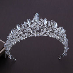 Crystal Crown Headwear Bride Wedding Tiara Bridal Makeup Headdress Princess Baroque Crown Rhinestone Wedding Hair Accessories