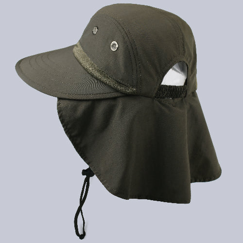 FURTALK Summer Sun Hat with Neck Flap Women Men Ponytail Wide Brim Waterproof UPF 50+ UV Protection Fishing Hiking Safari Hats