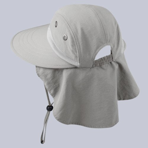 FURTALK Summer Sun Hat with Neck Flap Women Men Ponytail Wide Brim Waterproof UPF 50+ UV Protection Fishing Hiking Safari Hats