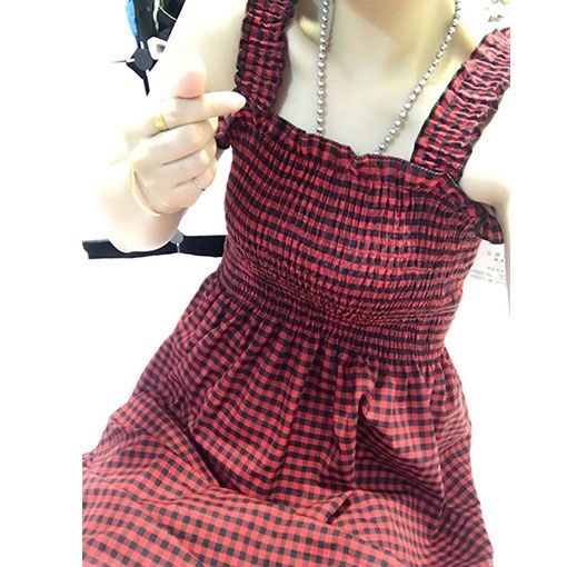 Casual Summer Plaid Dress Women Summer Female Cute Elegant Dresses 2019 Sleeveless Sexy Kawaii Girl Dress Vestidos Beach Dress