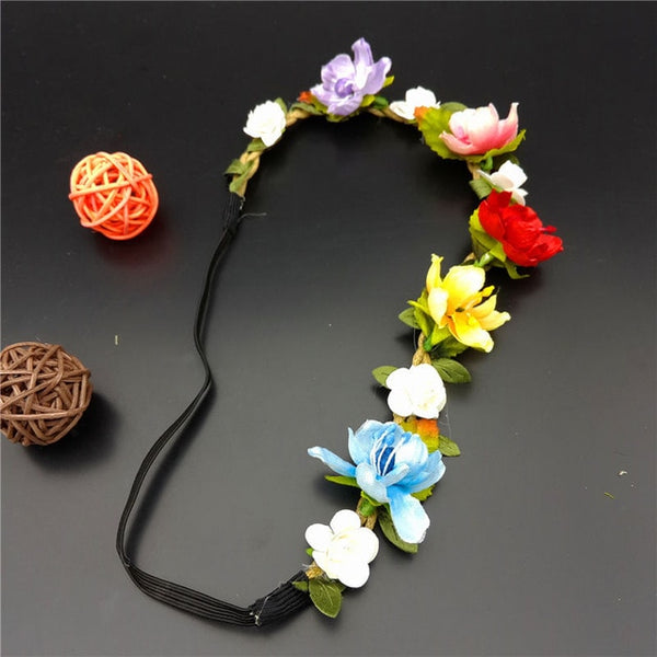 New Design Women Handmade Flower Crown Wedding Wreath Bridal Headdress Headband